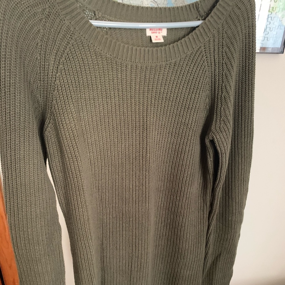 Olive long sweater